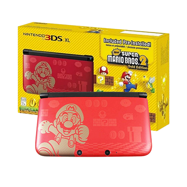 Console Nintendo 3DS XL (New Super Mario Bros 2) Seminovo com caixa - Nintendo