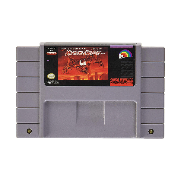 Spider Man Venom Maximum Carnage Seminovo Super Nintendo (Cartucho Paralelo)