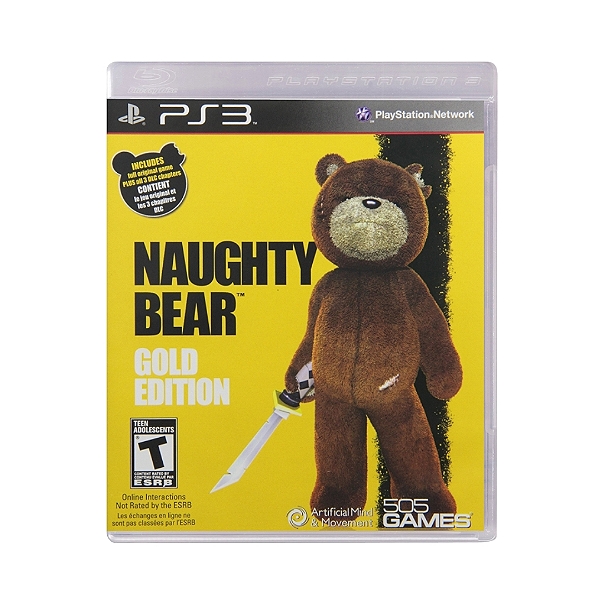 Naughty Bear: Gold Edition – PS3 Seminovo