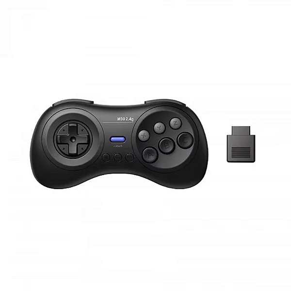 Controle 8BitDo Sem Fio para Mega Drive / Sega Genesis - Retro