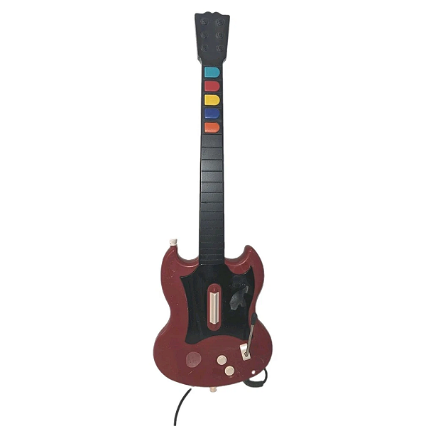 Guitarra RedOctane Vermelha para PS2 - Retrô