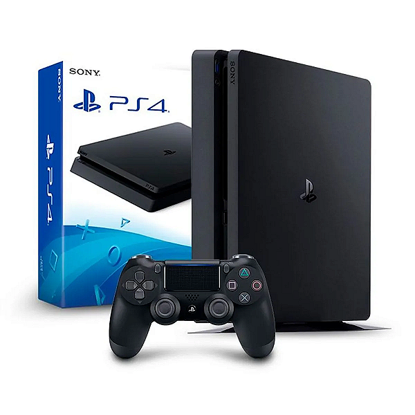Console Playstation 4 Slim 1tb seminovo com Caixa + Game catálogo - PS4