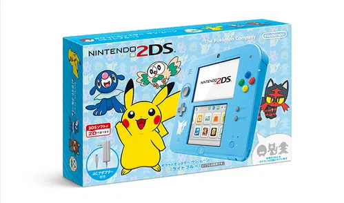Nintendo 2DS Pokémon Sun & Moon Edition Azul Seminovo – Japonês – Com Caixa