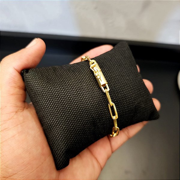 Pulseira Cartier 8mm Fecho Bomba - Banhado a Ouro 18k