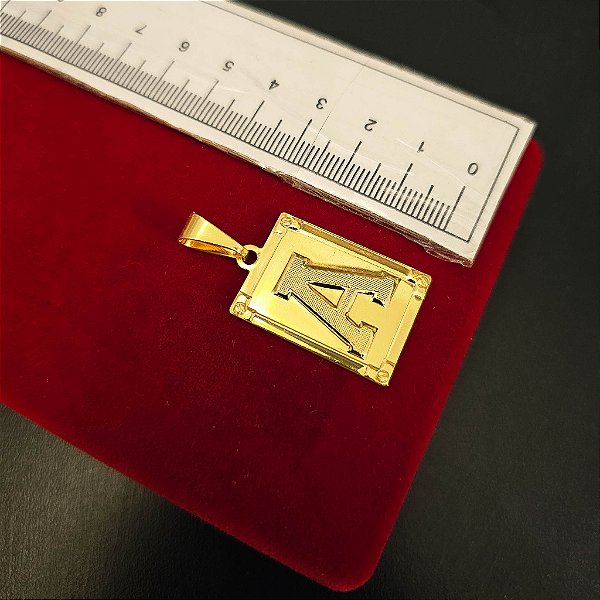Pingente Letra - Banhado a Ouro 18k