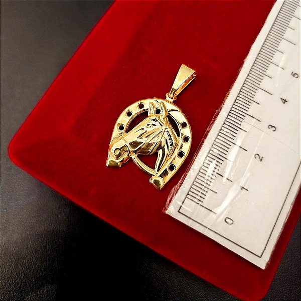 Pingente Ferradura P - Banhado a Ouro 18k