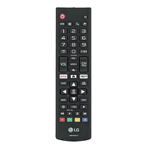Controle Remoto LG AKB75095315 Teclas Netflix e Amazon