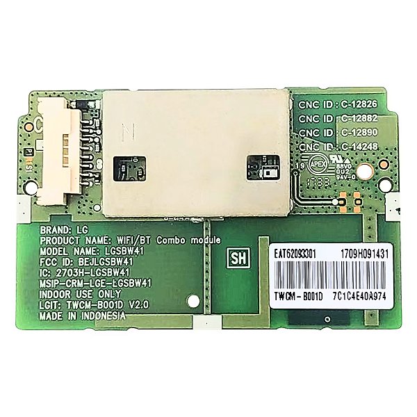 Módulo Wi Fi Bluetooth LG Modelo Lgsbw41 - EAT62093301