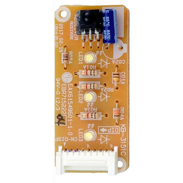 PLACA RECEPTORA DO DISPLAY DO AR CONDICIONADO LG - EBR71522204