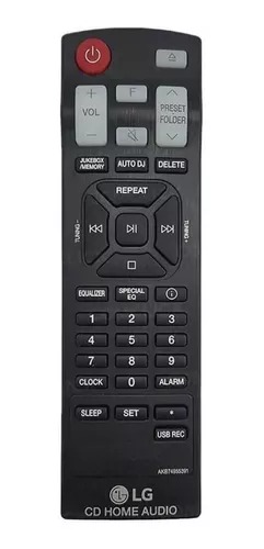 Controle Remoto LG Mini System - AKB74955391