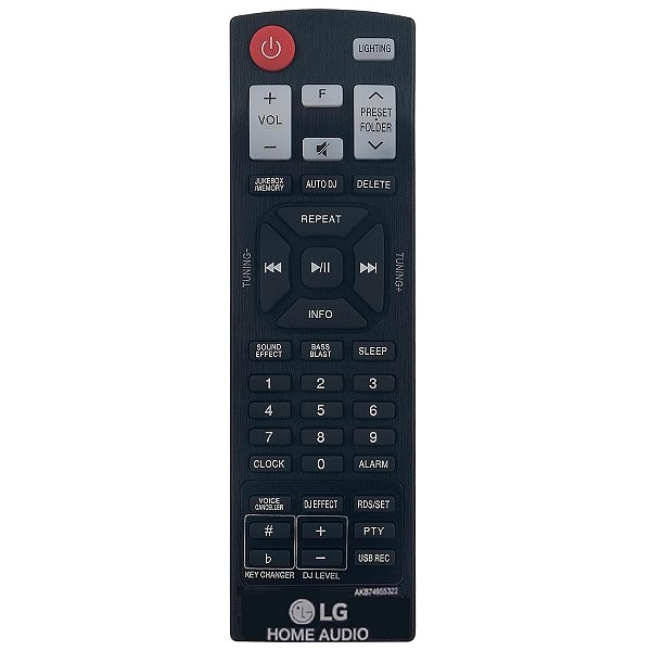Controle Remoto Xboom Hi-fi Karaoke Star FH6 LG - AKB74955322