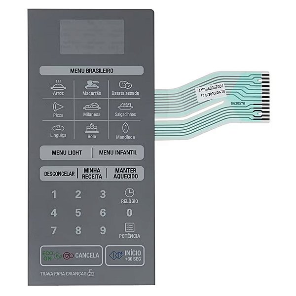 Membrana Do Display Forno Micro-ondas LG MFM63057001