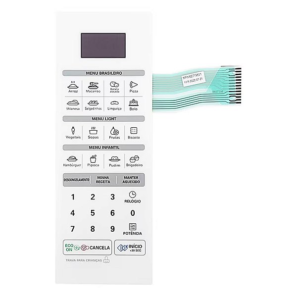 Membrana Do Display Forno Micro-ondas LG MFM62719601