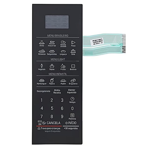 Membrana Do Display Forno Micro-ondas LG MFM62719602