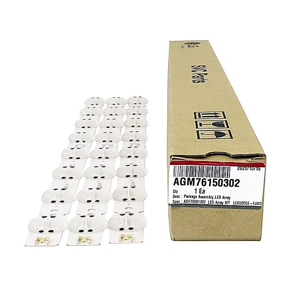 Kit 3 Barras De Led Tv LG 50uk6520psa - AGM76150302