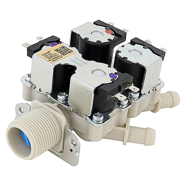 VÁLVULA DE ENTRADA ÁGUA 4 VIAS 12V LAVADORA LG - AJU75412413