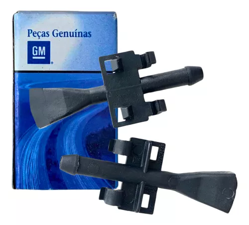 Par Esguicho Lavador Brucutu Parabrisa Meriva Original Kit
