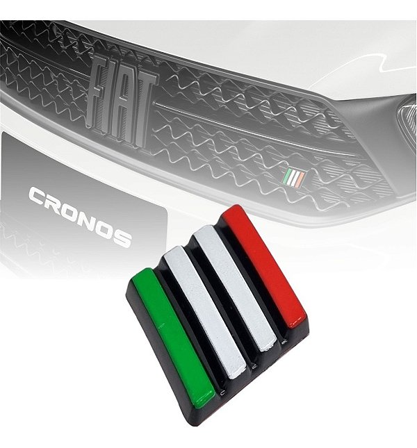 Emblema Itália Cores Grade Argo Mobi Cronos Nova Strada Toro