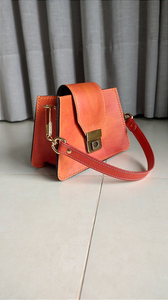 Bolsa Em Couro Schroder Bag Pinhão