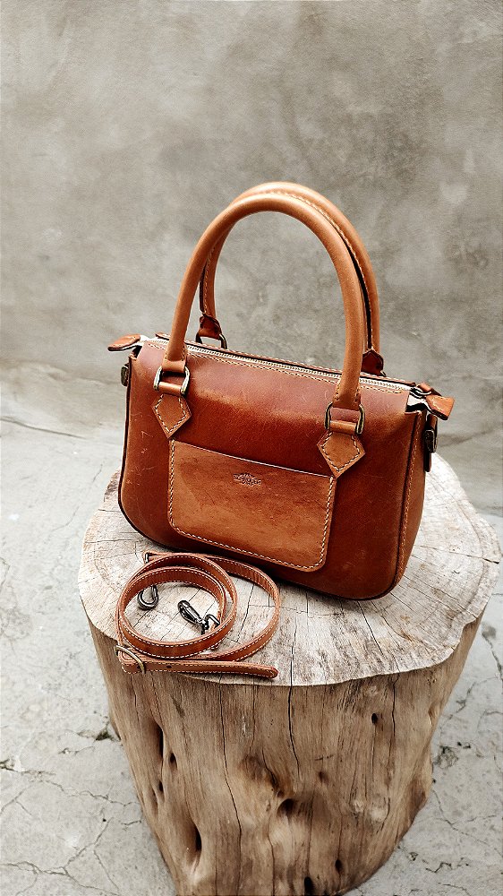 Bolsa Malen Em Couro Rústico