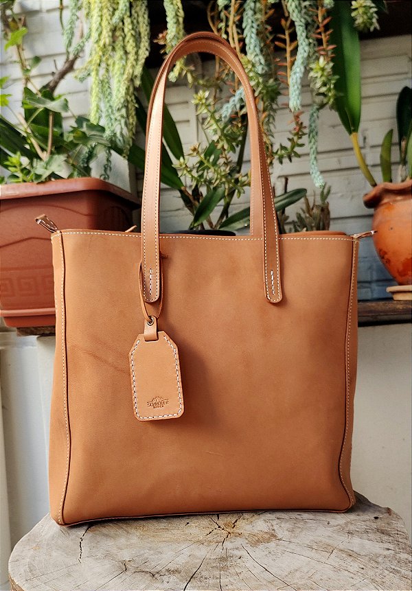 Bolsa Em Couro Natural Schroder