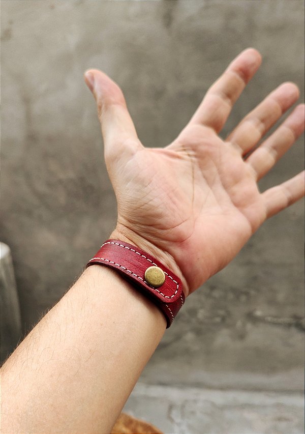 Pulseira Em Couro Rubi S1