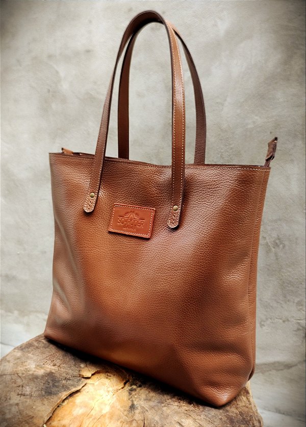 Bolsa Tote Veri Em Couro Floter