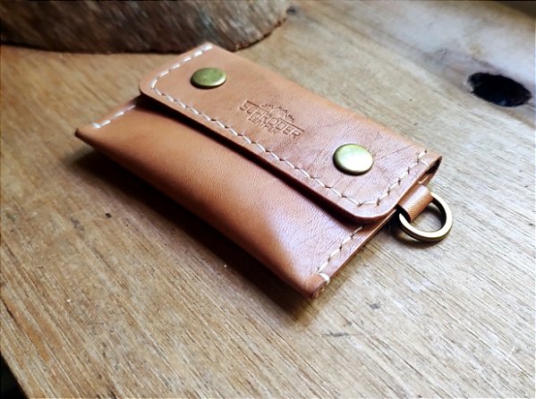 Carteira Pocket Em Couro Natural