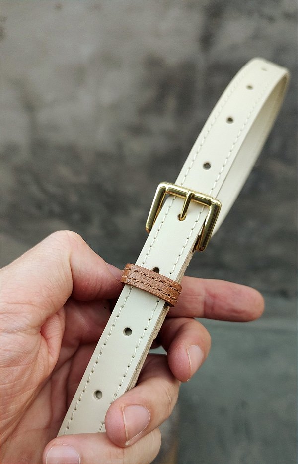 Cinto 2.0 Feminino Em Couro Off White