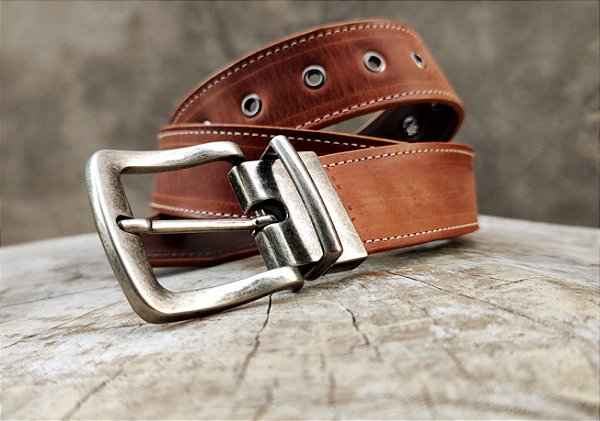 Cinto Reversível 4.0 Masculino Em Couro Pinhão