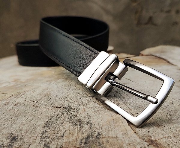 Cinto 3.5 Masculino Em Couro Preto