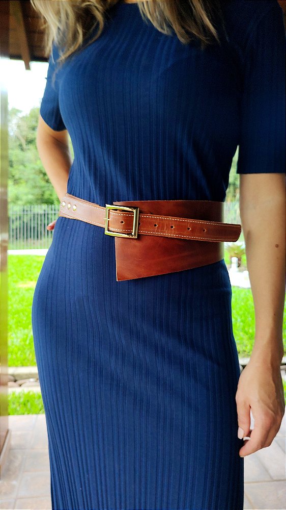 Cinto Miss Deisi Em Couro Parafinado