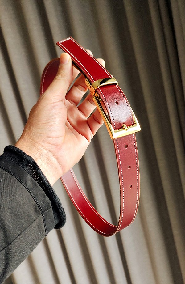 Cinto 3.0 Feminino Em Couro Marsala