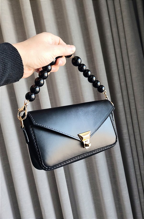 Bolsa Chai Petit Em Couro Preto