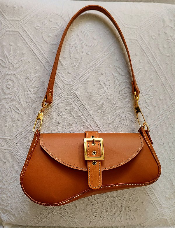 Bolsa Catena Em Couro Natural