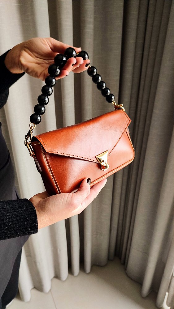 Bolsa Chai Petit Em Couro Telha