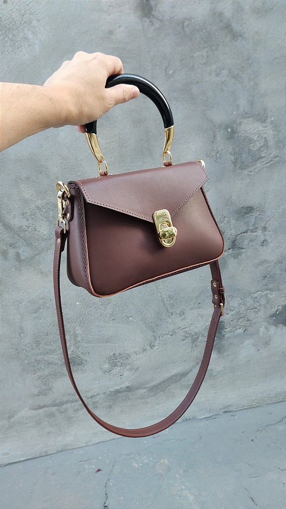 Bolsa Charlise Em Couro Terracota