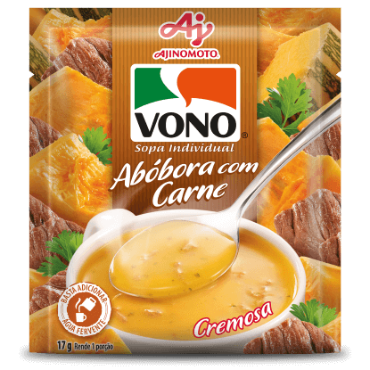 10 Sopa Cremosa Vono Abóbora com Carne 17g