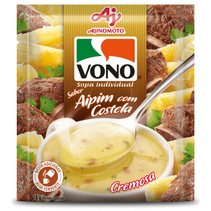 10 Sopa Vono Sabor Aipim com Costela 18 g