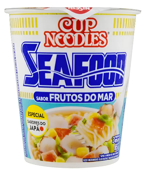5 Cup Noodles Sabor Frutos Do Mar 65g - Nissin
