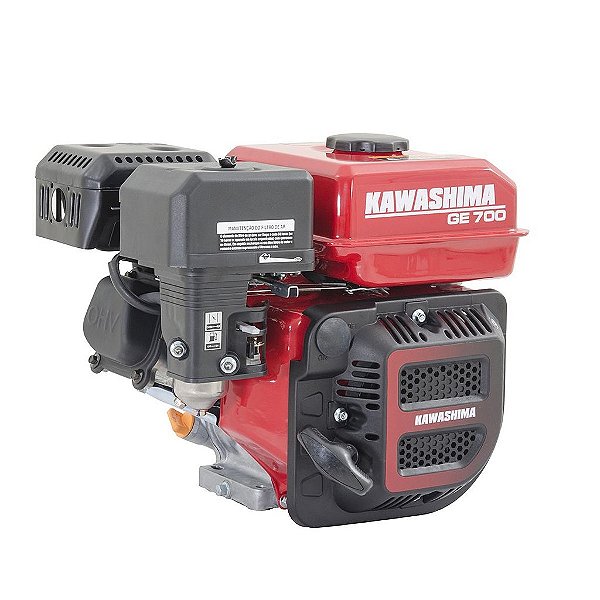MOTOR ESTACIONÁRIO À GASOLINA 4T 7HP KAWASHIMA GE700 HORIZONTAL 212CC