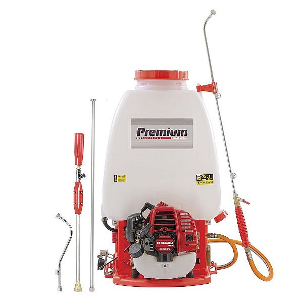 PULVERIZADOR COSTAL A COMBUSTÃO KAWASHIMA F 2610-PS PREMIUM 25L 25.4CC