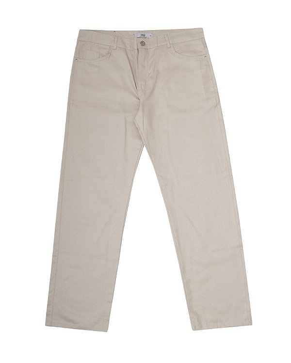 Calça Balão de Sarja Areia