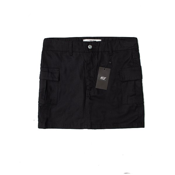 Saia cargo preta em sarja