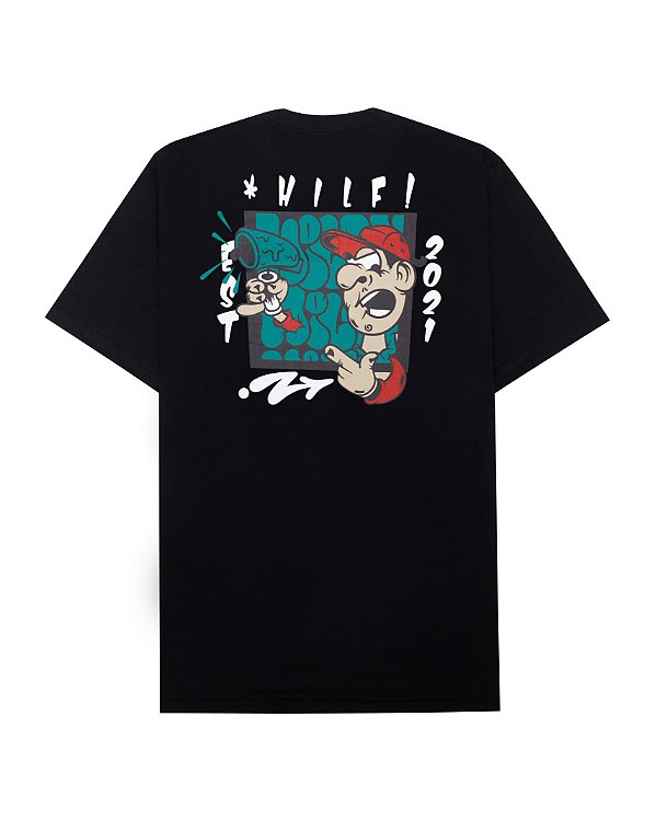 Camiseta Hilf Crazy Man (Preta)