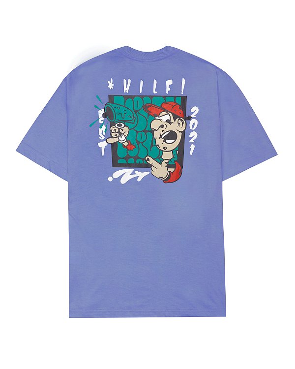 Camiseta Hilf Crazy Man (Azul)