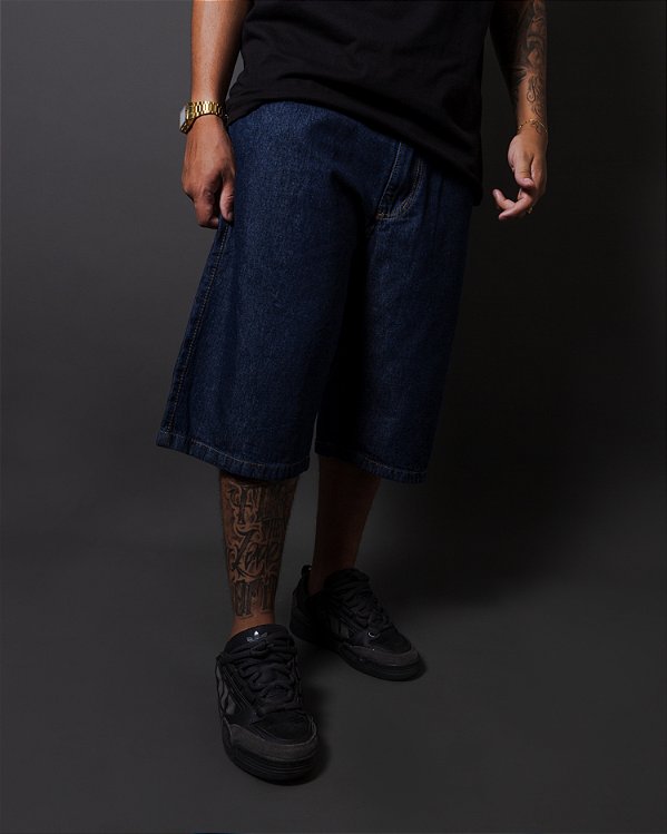 Bermuda Jeans Balão (escura)