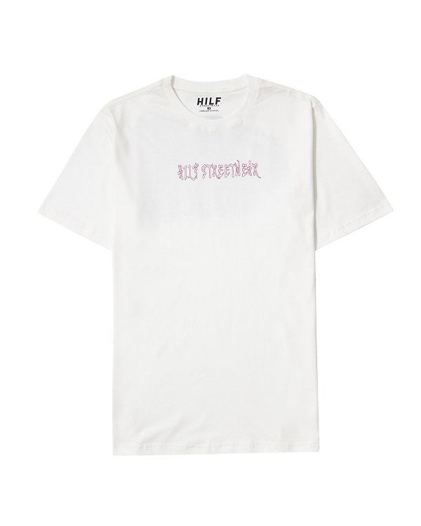 Camiseta Hilf Pista skate (off white)
