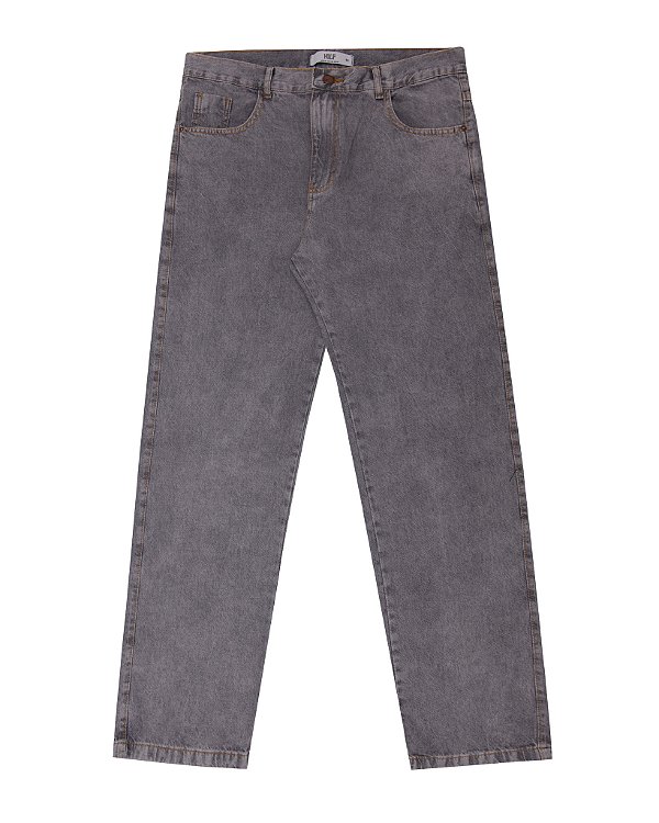 Calça Balão jeans marmorizada CLARA