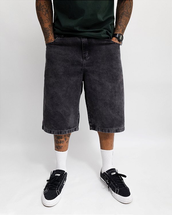 Bermuda Jeans Balão (MARMORIZADA)